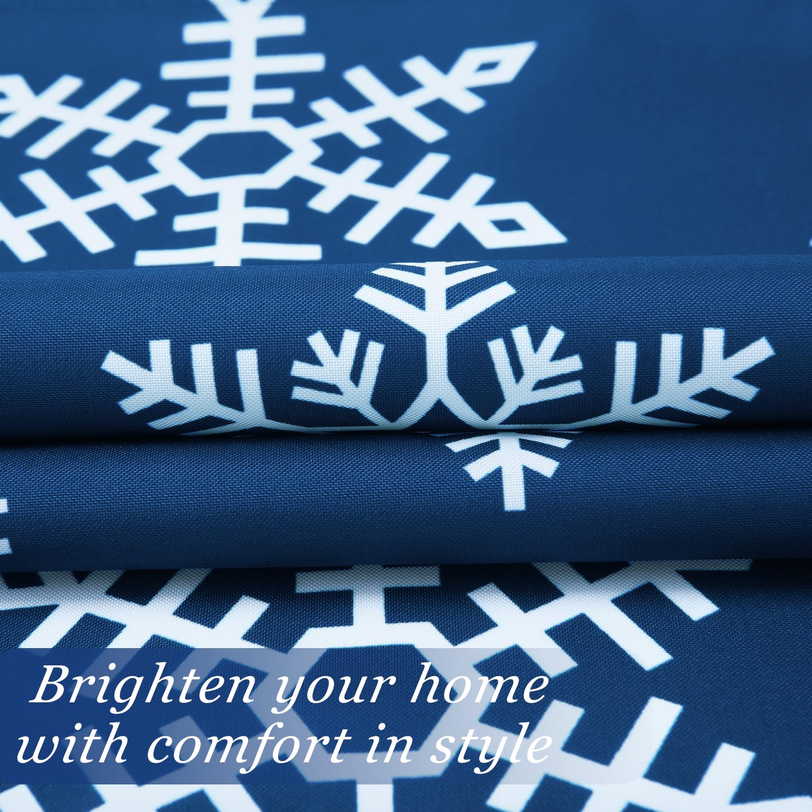 CAROMIO Christmas Tablecloth easy care wipes clean after meals