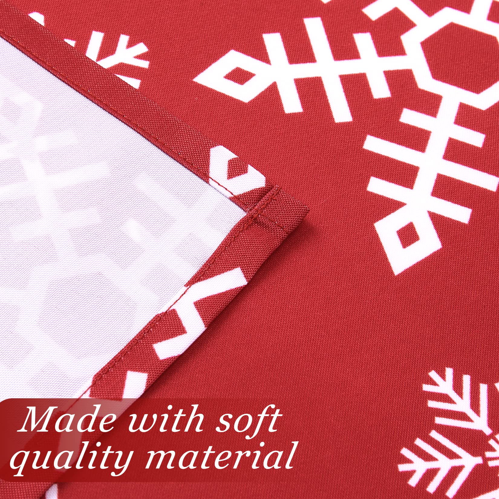 CAROMIO water-resistant tablecloth protects furniture from spills during meals.