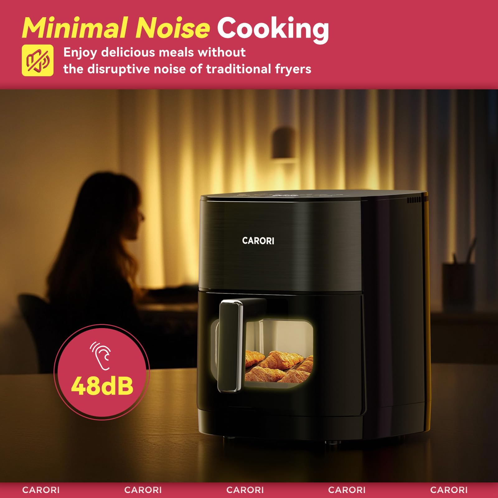 Carori Air Fryer auto-pause enhances safety during cooking