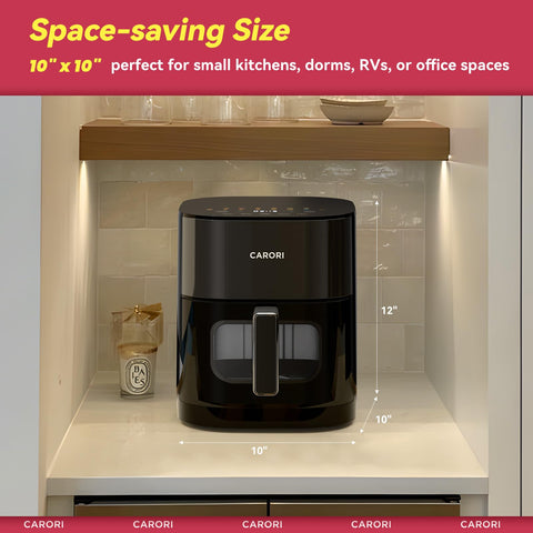 Carori Air Fryer packaging contents help you start cooking quickly