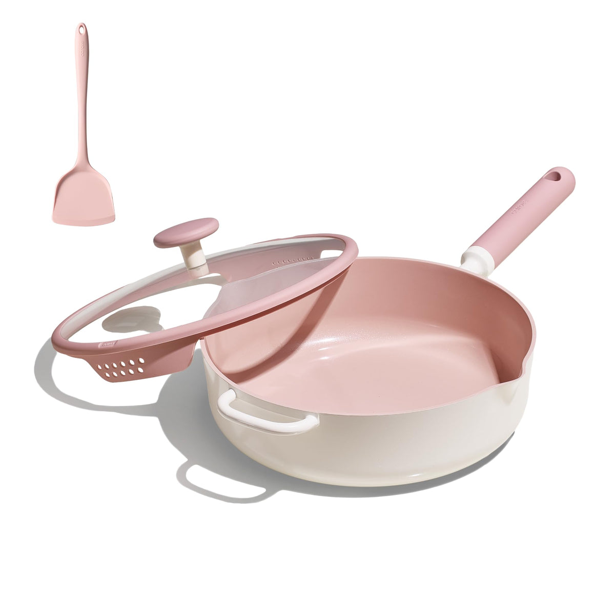 CAROTE 11-inch nonstick deep frying pan with lid for healthy cooking.