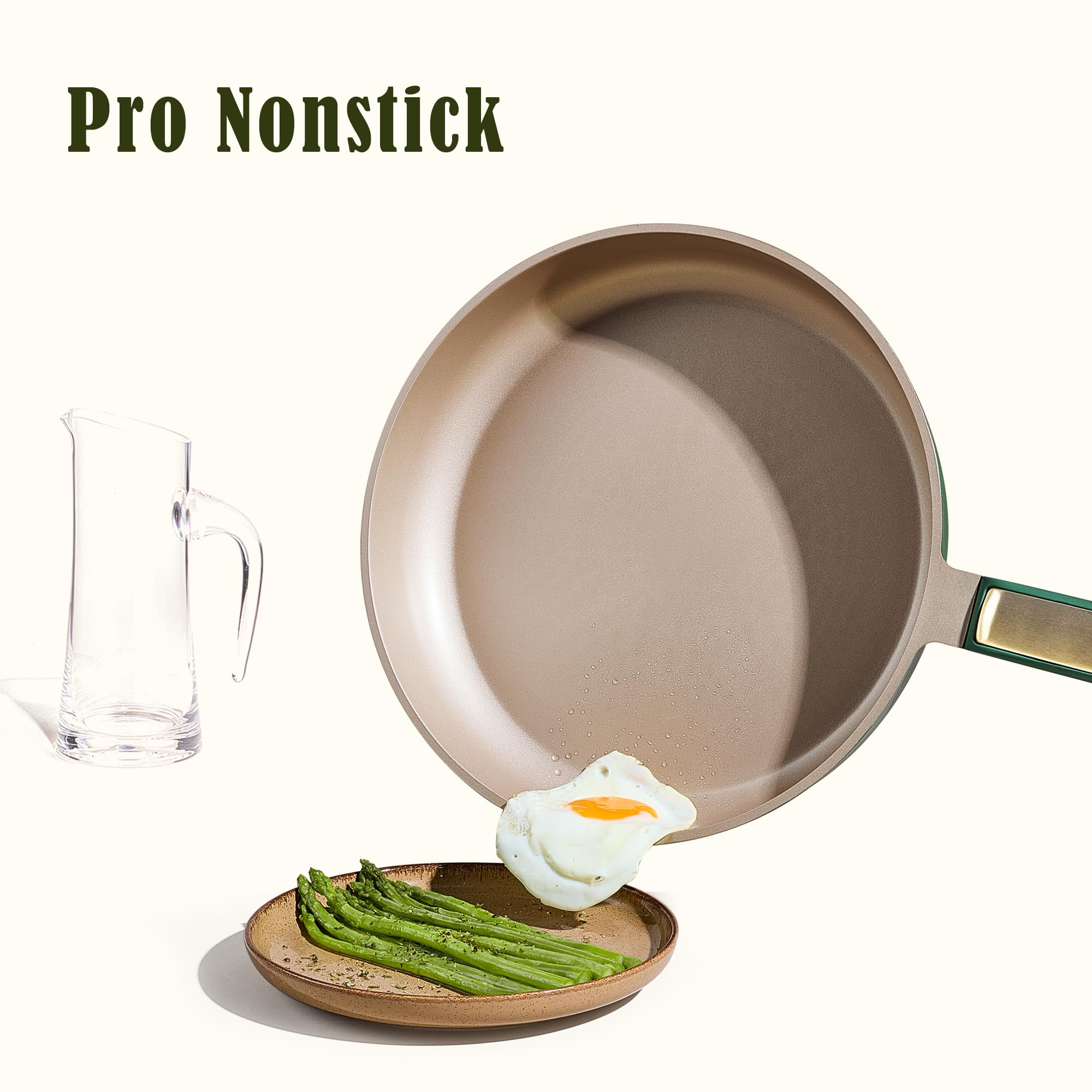 CAROTE 11-inch nonstick frying pan ideal for veggies and omelets with even heat