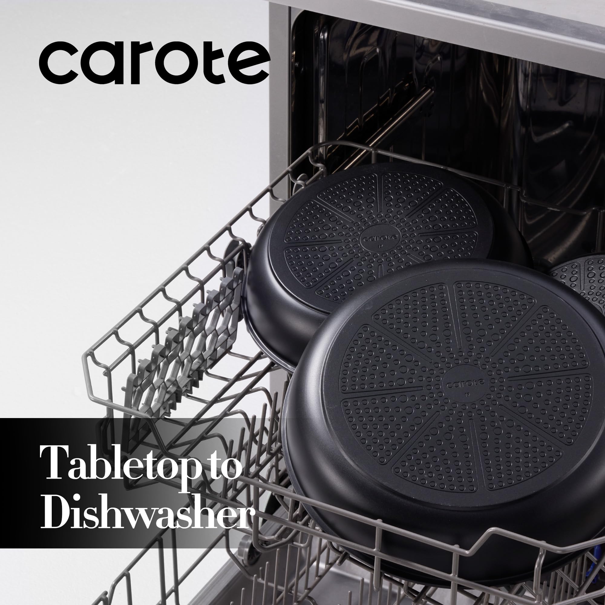 CAROTE 12-inch nonstick pan suitable for larger batches.