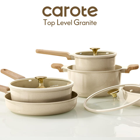 CAROTE nonstick coating supports easy food release and quick cleanup.