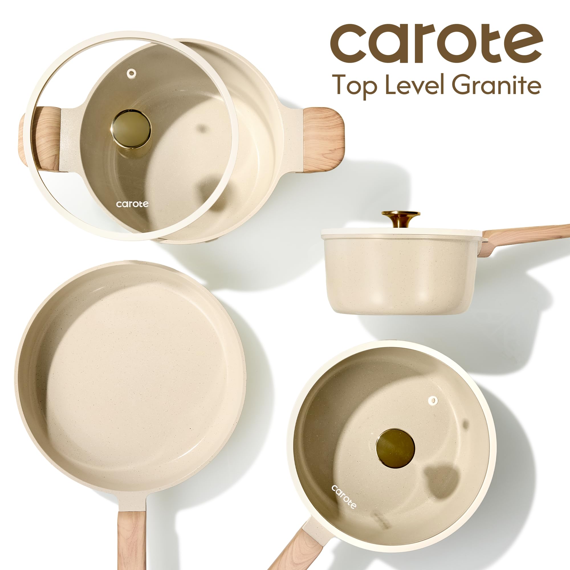 CAROTE pan protectors prevent scratches between uses.