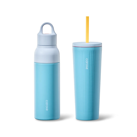 CAROTE 19 oz bottle front view in vibrant blue for everyday hydration