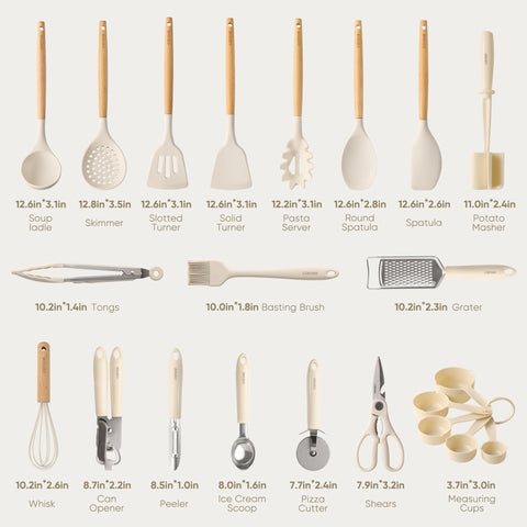 CAROTE silicone utensils turner—heat resistant up to 446°F for safe cooking.