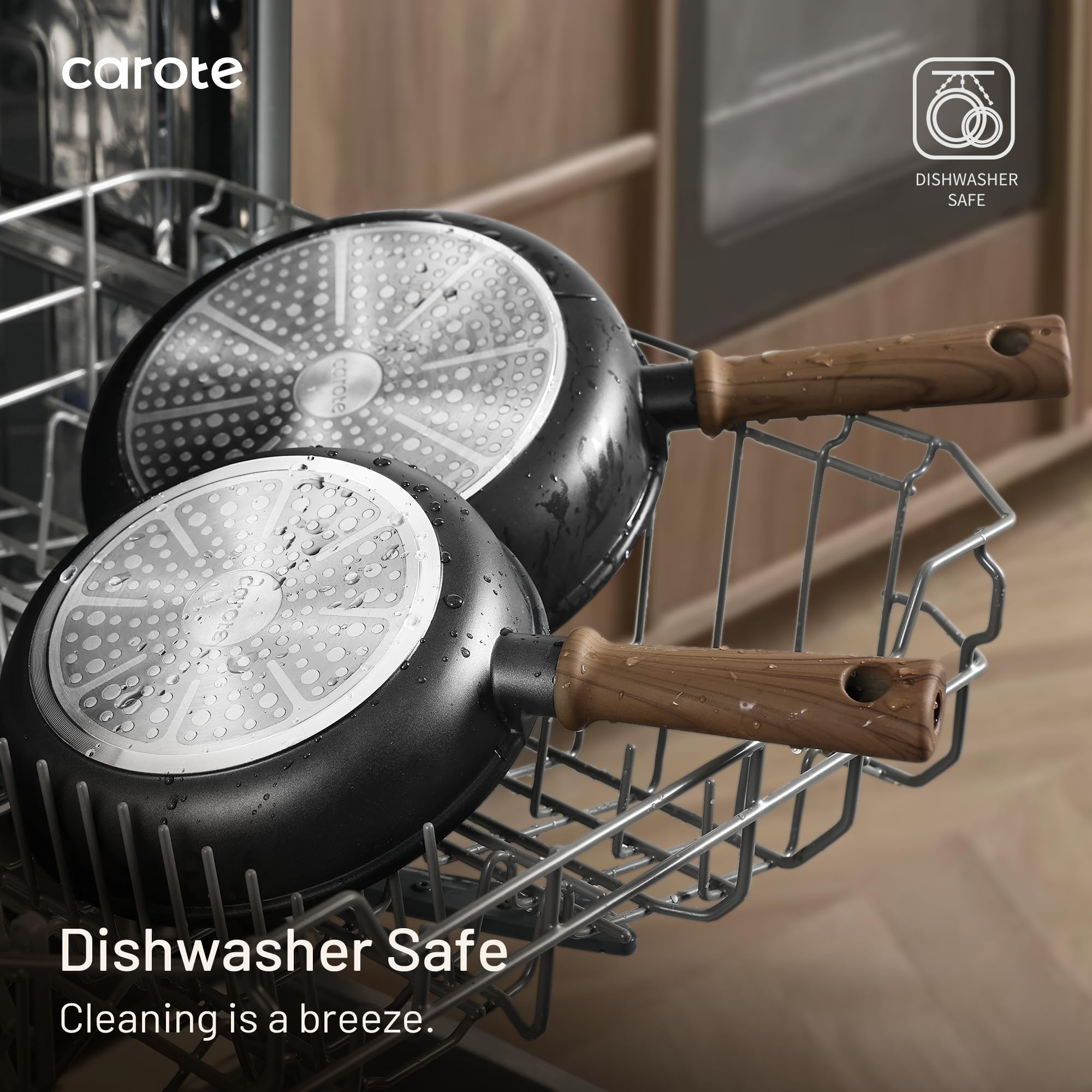 CAROTE reinforced die-cast aluminum construction highlights durability under frequent use.