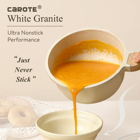 CAROTE 2Qt set with durable lids for convenient cooking and serving