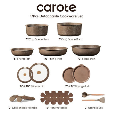 CAROTE 2qt saucepan with even heat distribution for simmering
