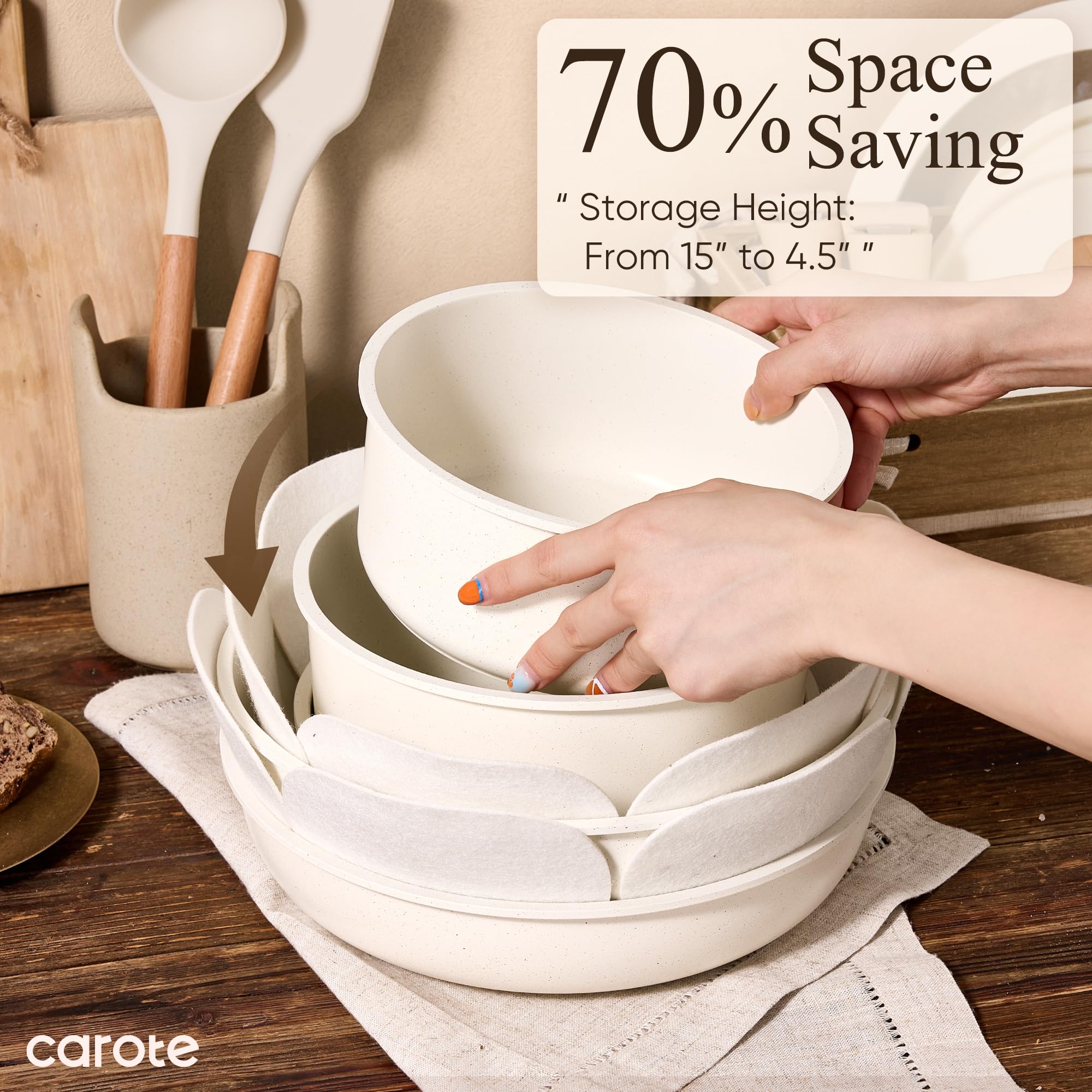 CAROTE 2qt saucepan ideal for sauces and small batches
