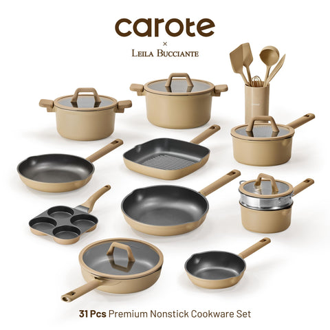 CAROTE 3-quart saucepan with lid perfect for soups and reheating