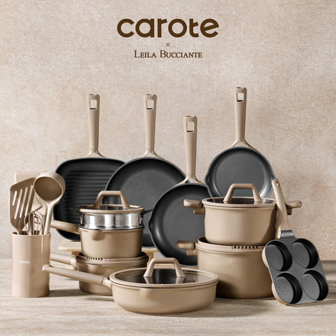 CAROTE 4-quart sauté pan with lid versatile for braises