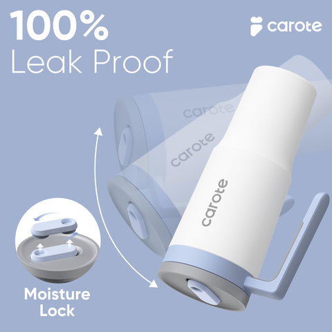 CAROTE 32oz insulated tumbler blue cap for cold drinks on the go.