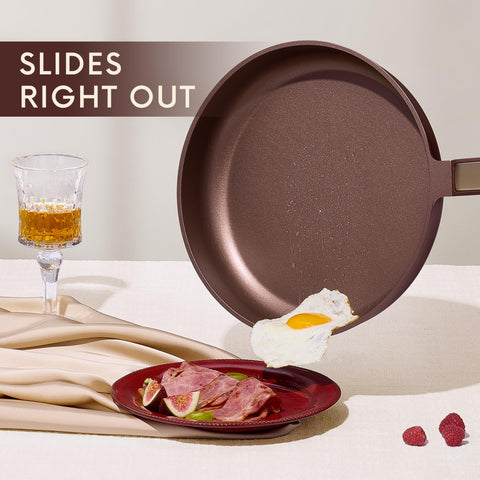 CAROTE 3.5qt sauté pan with lid for easy searing