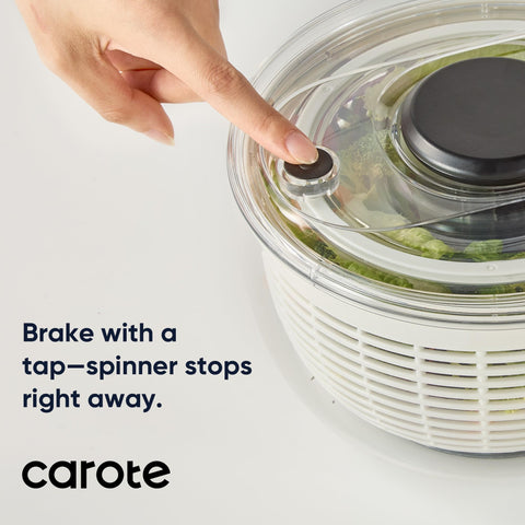 CAROTE 3.8qt salad spinner multi-use bowl, colander, and storage option.