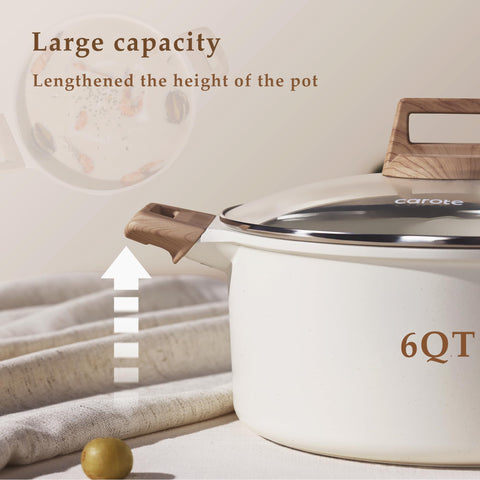 CAROTE 5mm thick nonstick coating boosts durability and reliable release