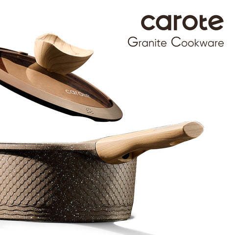 CAROTE 6-quart stockpot with lid for family-sized meals.