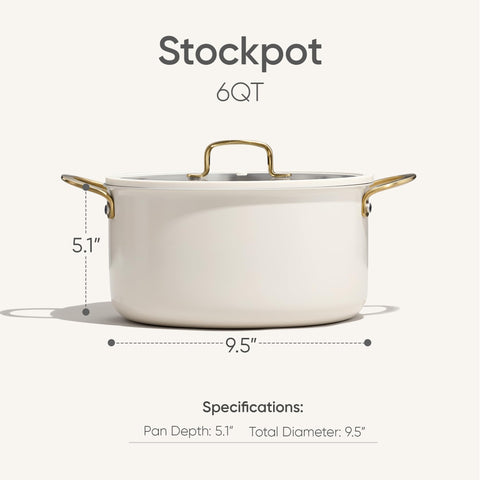 CAROTE stockpot lid glass highlighting tight seal for moisture retention.