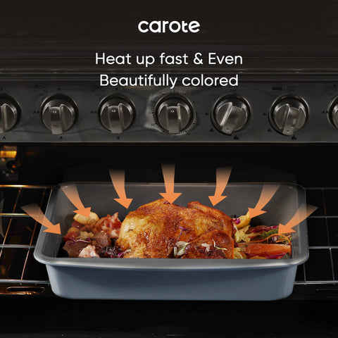 CAROTE 12-cup muffin pan for batch baking with reliable release.