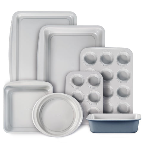 CAROTE 7-piece bakeware cookie sheet for even browning and easy release.