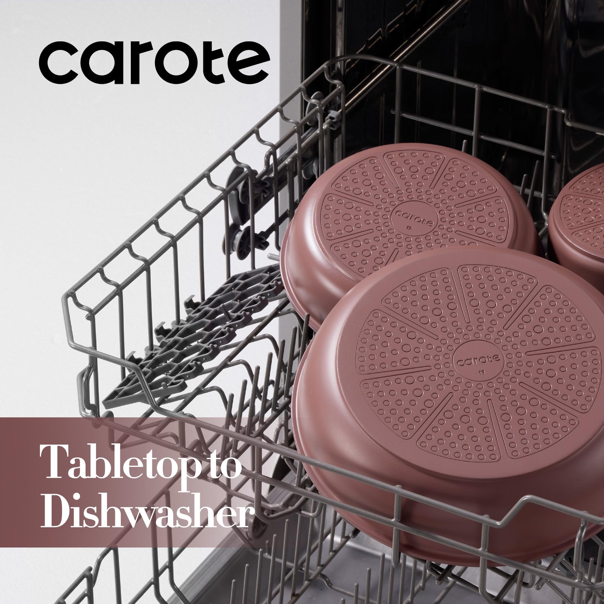 CAROTE 7in silicone lid fits securely to trap heat and moisture