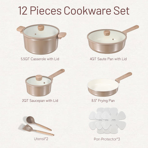 CAROTE 8.5-inch fry pan with smooth nonstick for quick meals