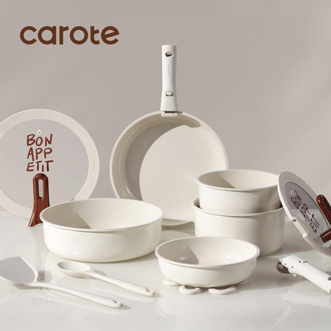 CAROTE all-stove compatible cookware for induction, gas, electric and ceramic kitchens