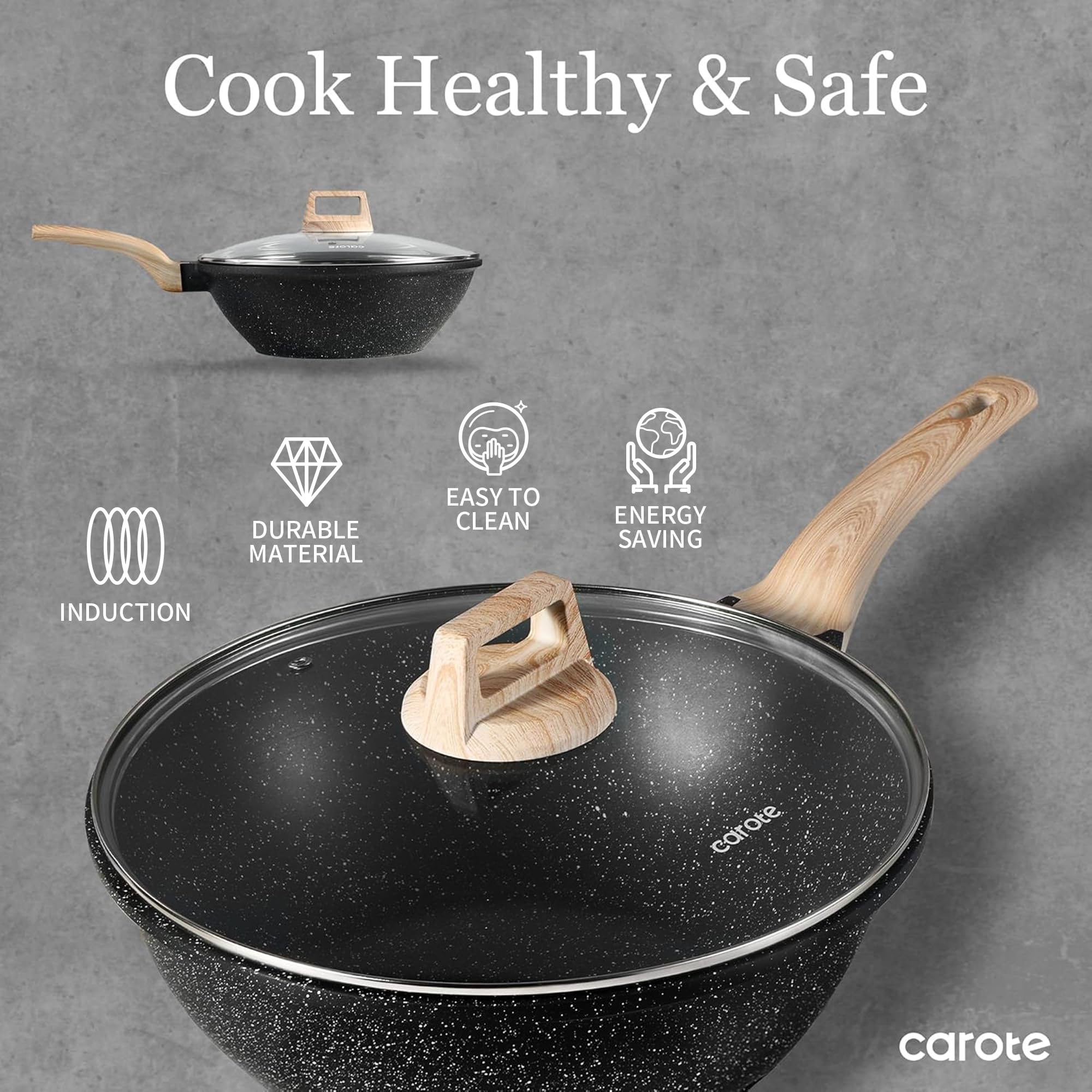 CAROTE works on all stoves including induction for versatile cooking