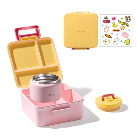 CAROTE bento box for kids with multiple compartments for organized meals