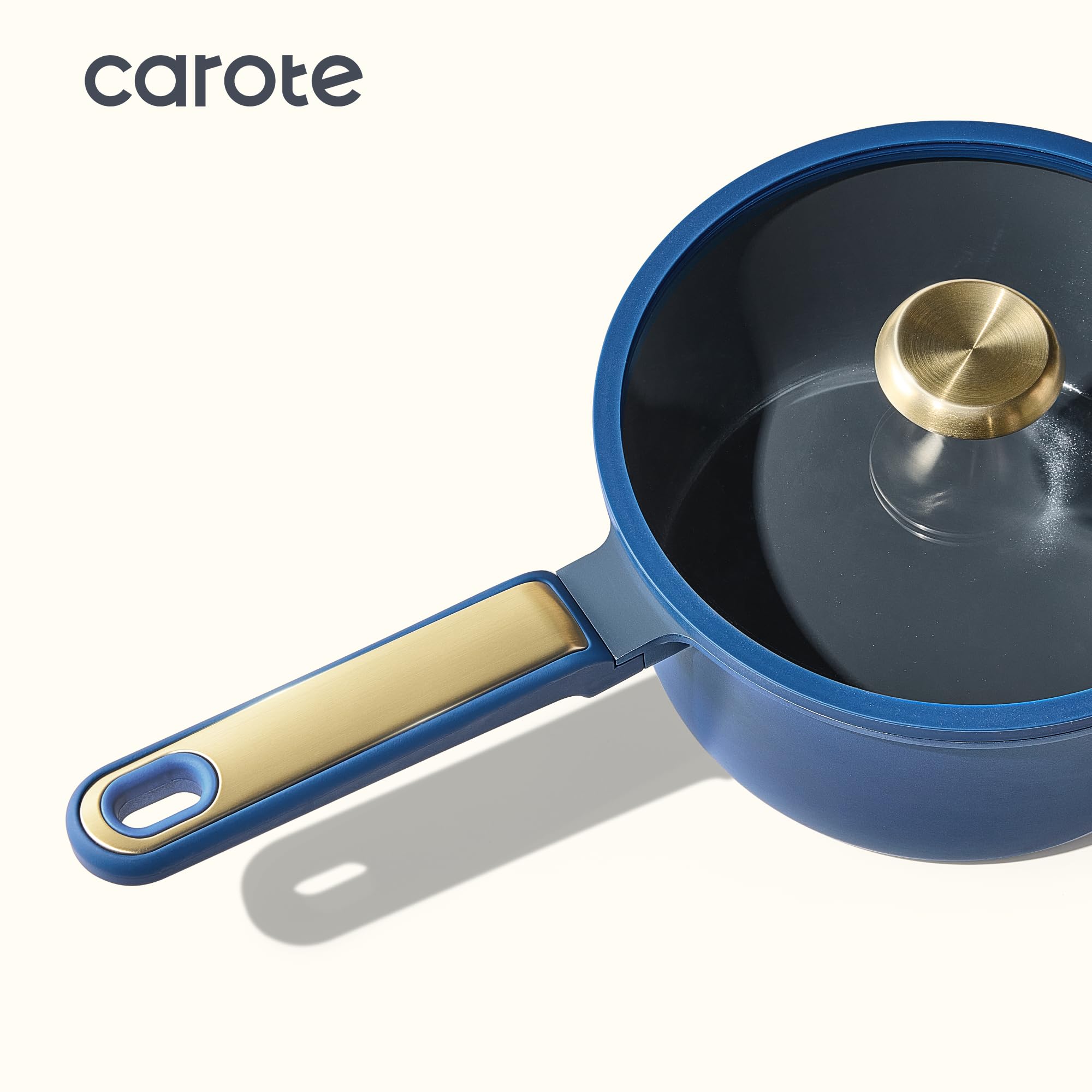 CAROTE 5-quart stockpot blue with lid for soups and family meals