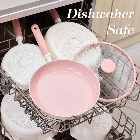 CAROTE pink accessories set including ladle, spatula, steamer