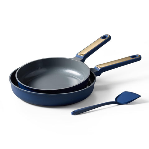 CAROTE 9.5-inch ceramic frying pan with nonstick coating for easy cooking.