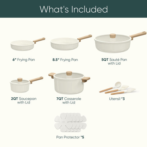 CAROTE ceramic nonstick fry pans ideal for quick searing and easy cleanup