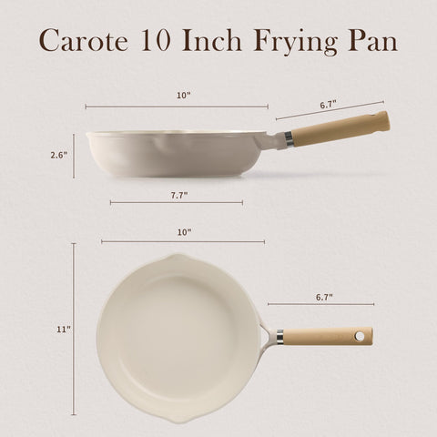 CAROTE ceramic nonstick surface close-up highlighting durability.
