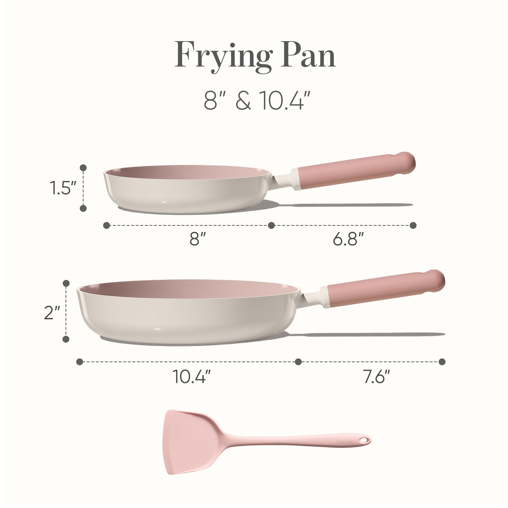 CAROTE ceramic nonstick coating close-up showing smooth surface