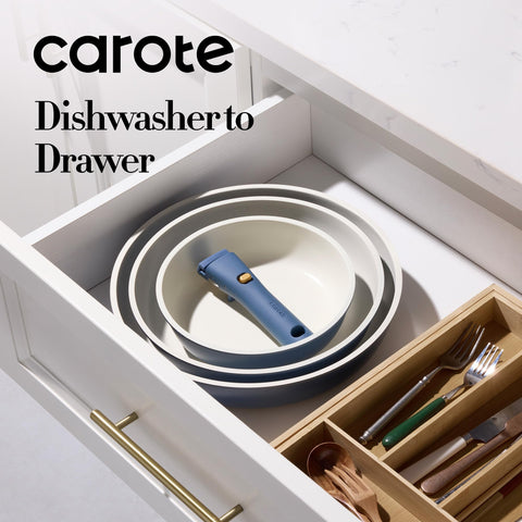 CAROTE detachable-handle view showing secure grip and easy transfer.