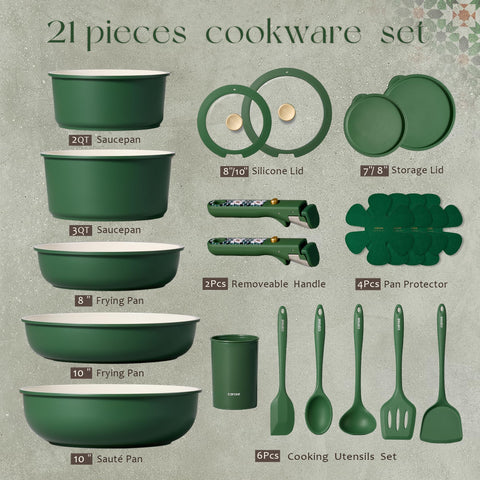 CAROTE detachable handles enable compact storage and seamless stove-to-oven transitions