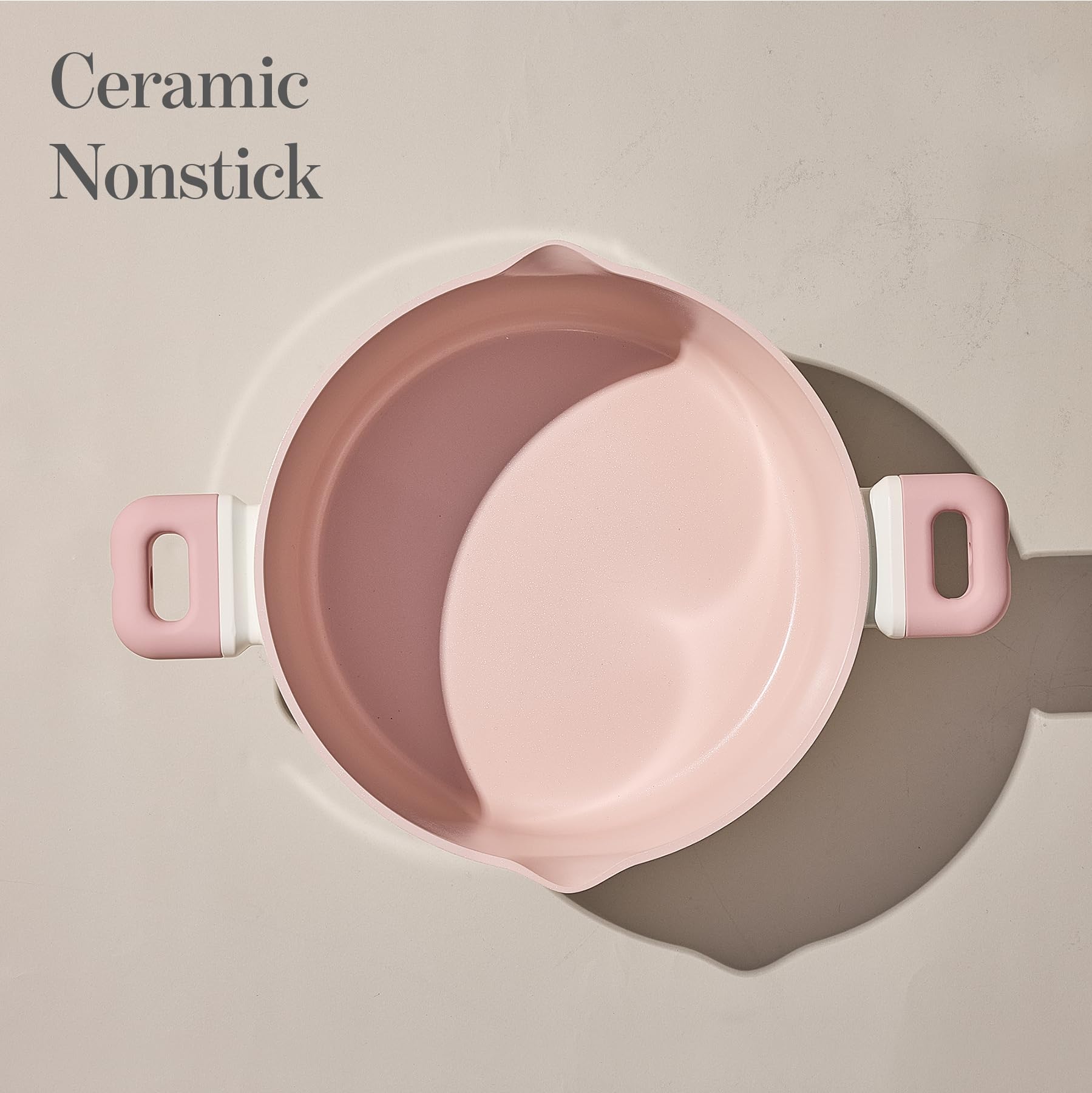 CAROTE die-cast aluminum body emphasizes durability for daily cooking