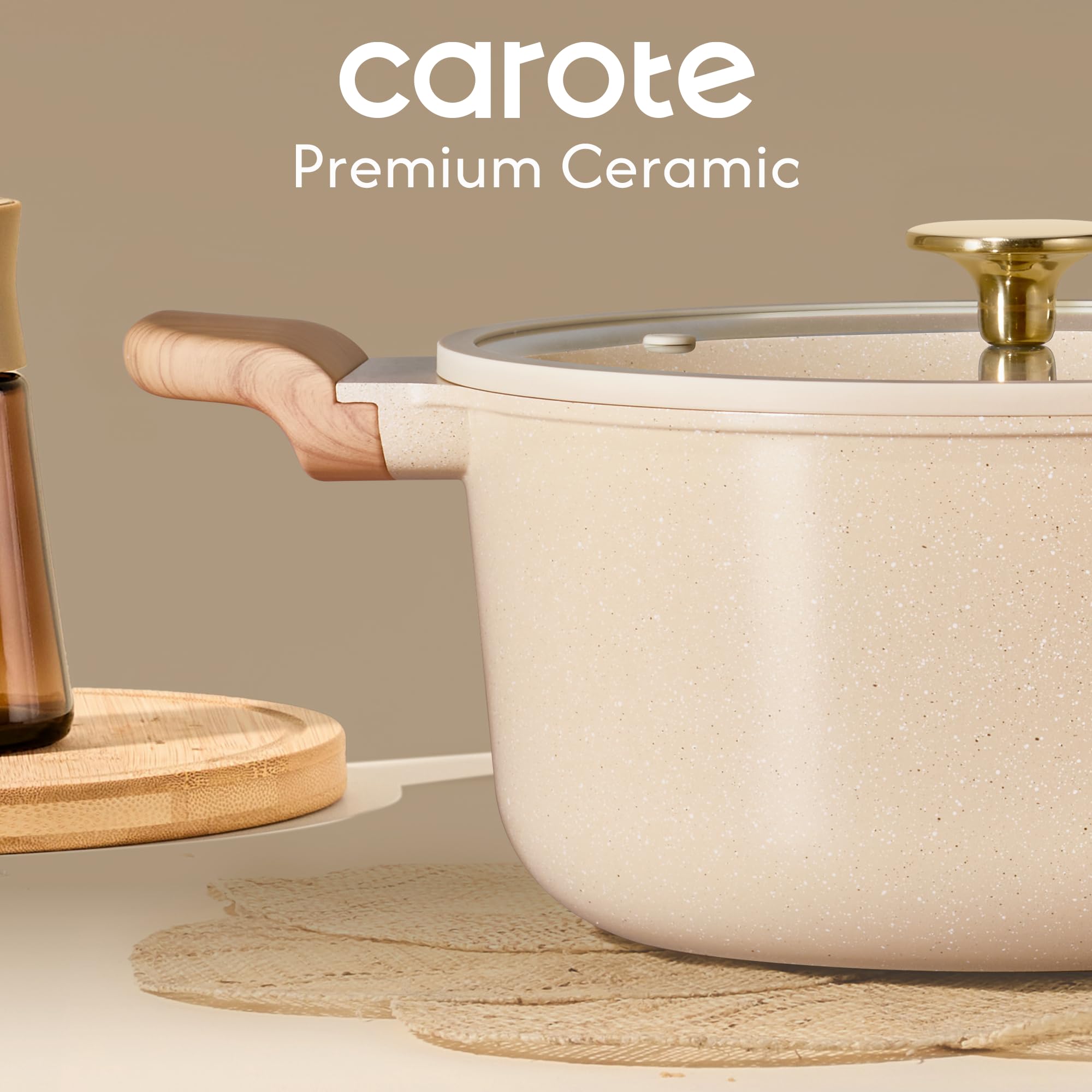 CAROTE die-cast construction provides durable, deformation-resistant performance.
