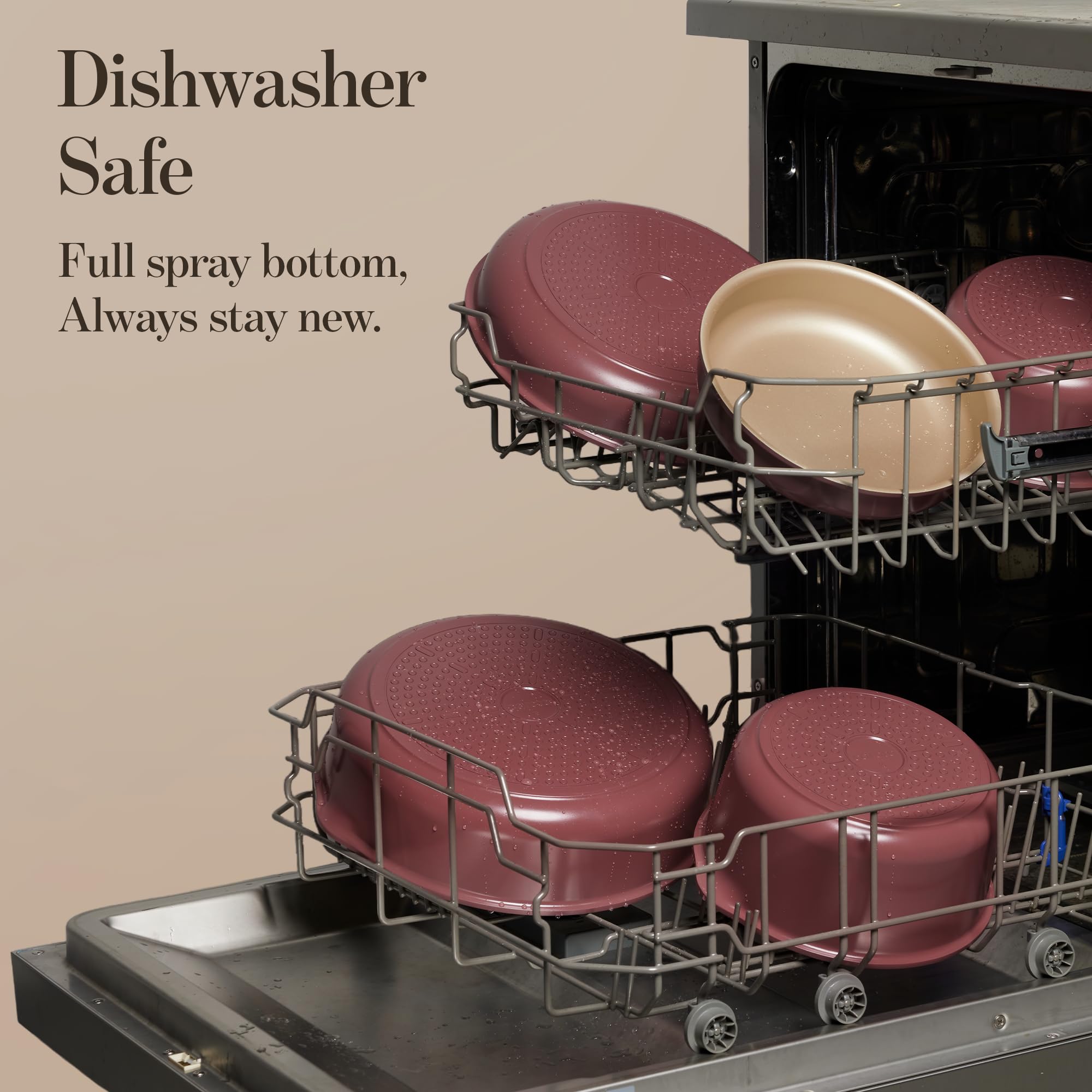 CAROTE dishwasher-safe cookware — easy cleanup after busy weeknights.