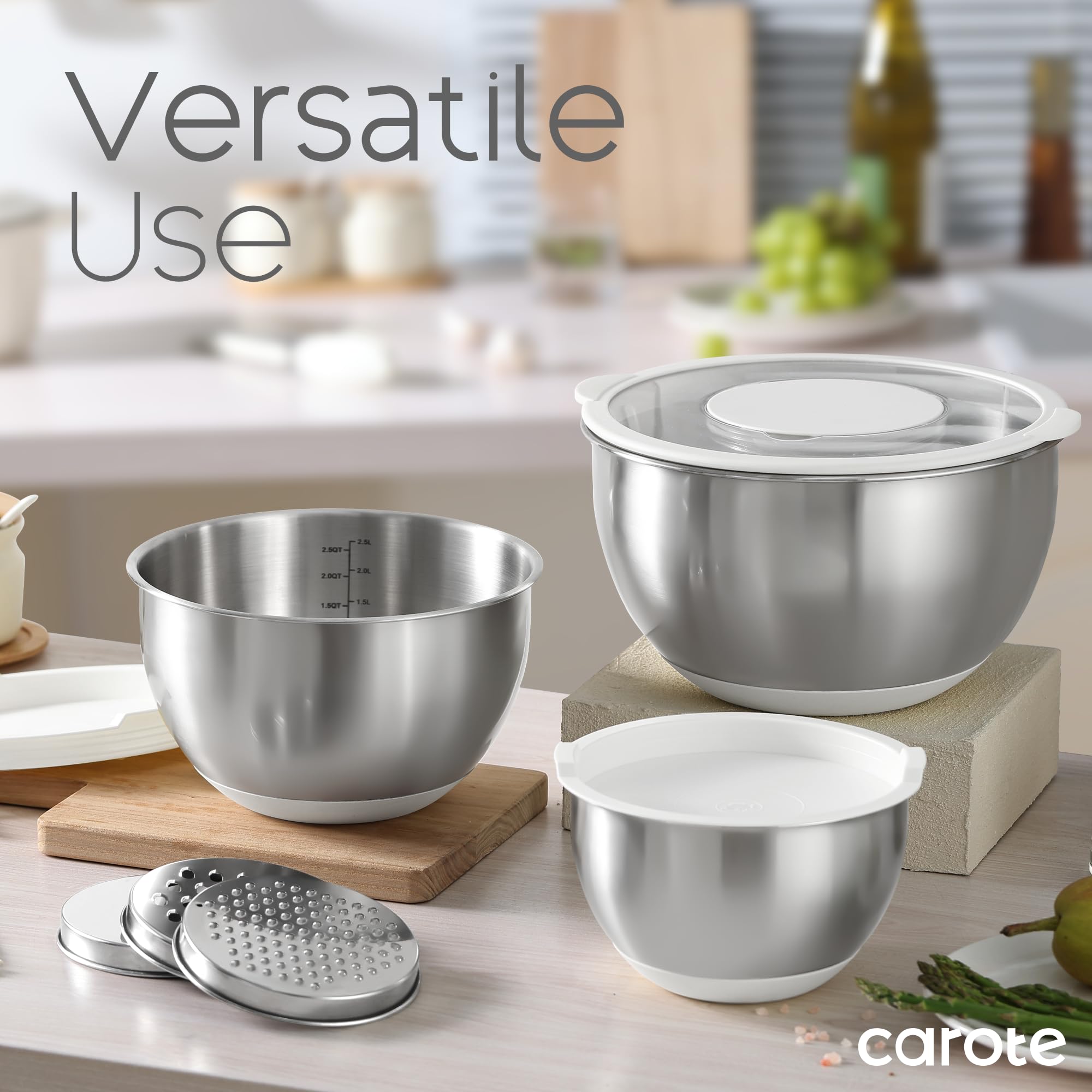CAROTE dishwasher-safe bowls for easy cleanup after cooking