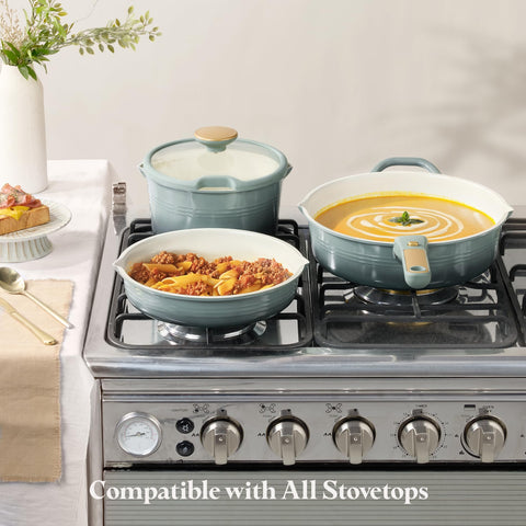 Dishwasher-safe surface simplifies post-meal cleanup