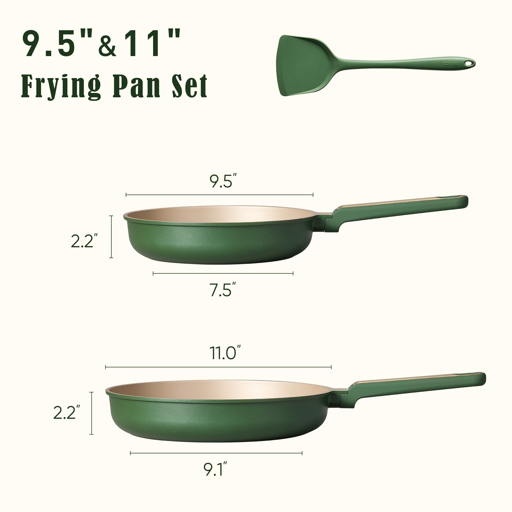 CAROTE dishwasher-safe pans for easy cleanup after meals