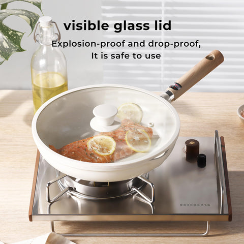 CAROTE lid is dishwasher-safe for easy cleanup after cooking