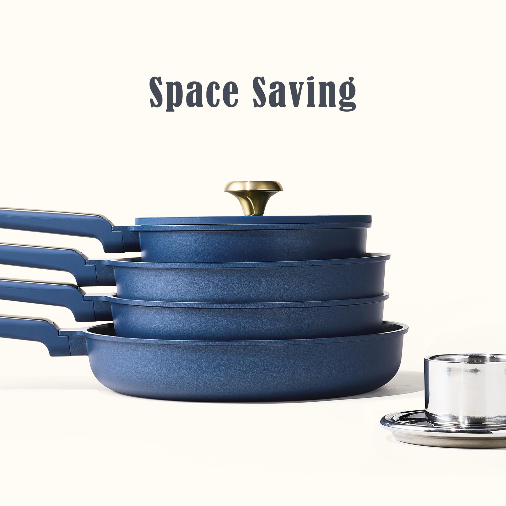 CAROTE dishwasher-safe pans simplify cleanup after meals.