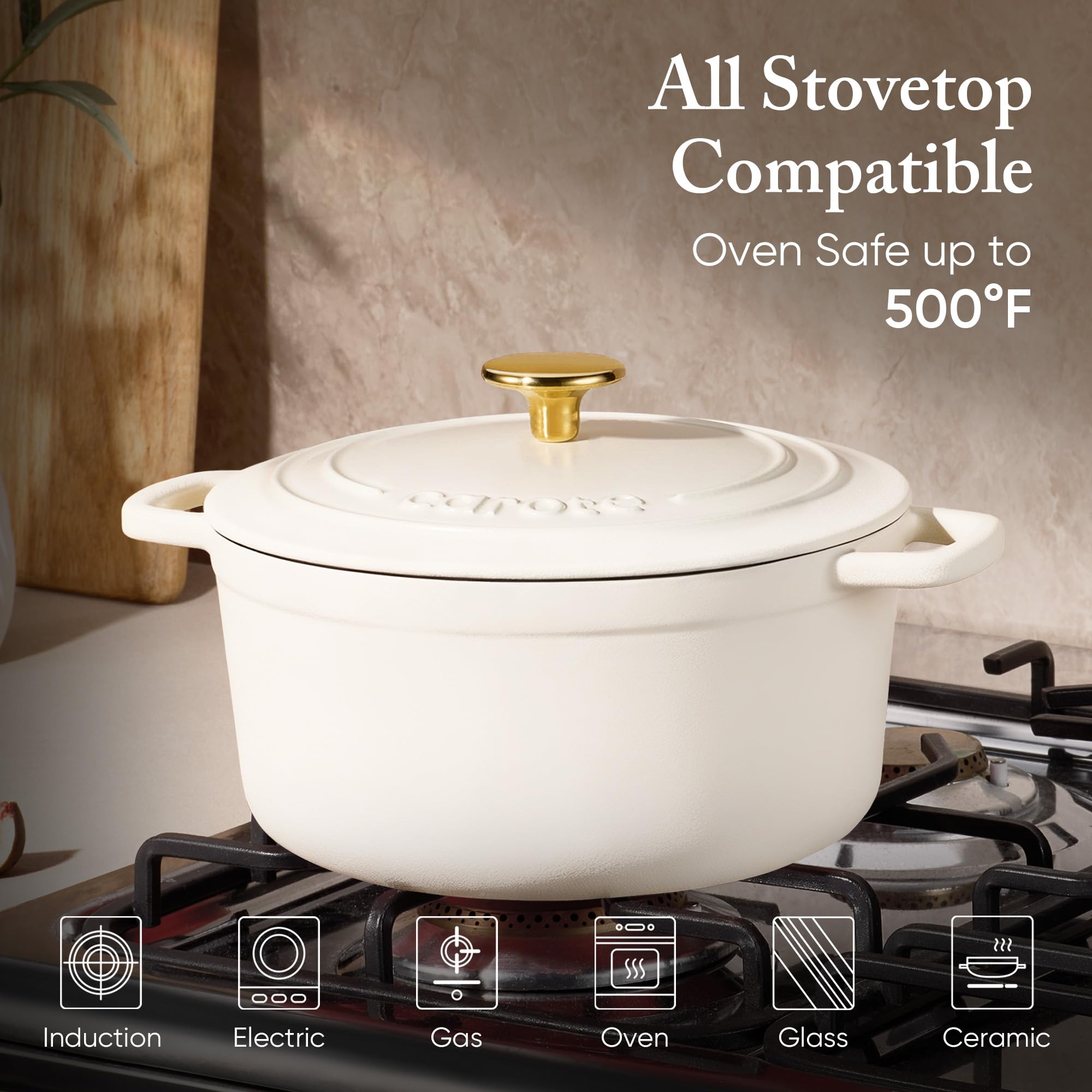 CAROTE lid with condensation design to lock in moisture