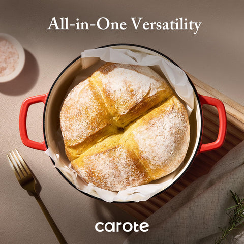 CAROTE red on stovetop demonstrates all-stovetop compatibility and even heat