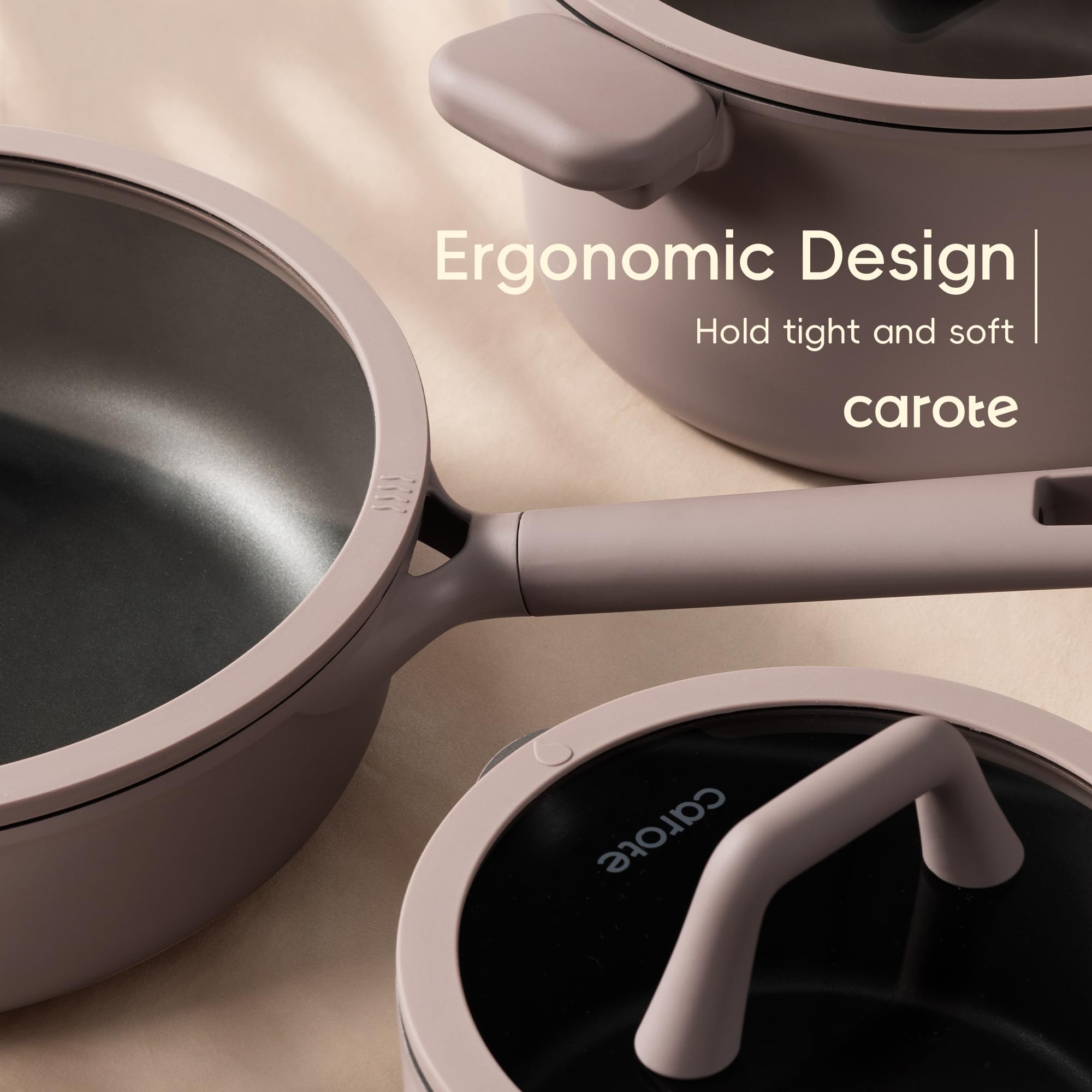 CAROTE easy-clean design with quick wipe-down after cooking.