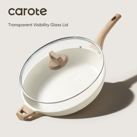 CAROTE easy-clean surface with minimal oil for simple cleanup after meals